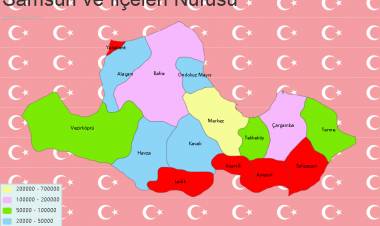 Samsun ve İlçeleri Harita Verileri