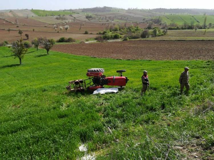 Doyran'da Traktör Kazası
